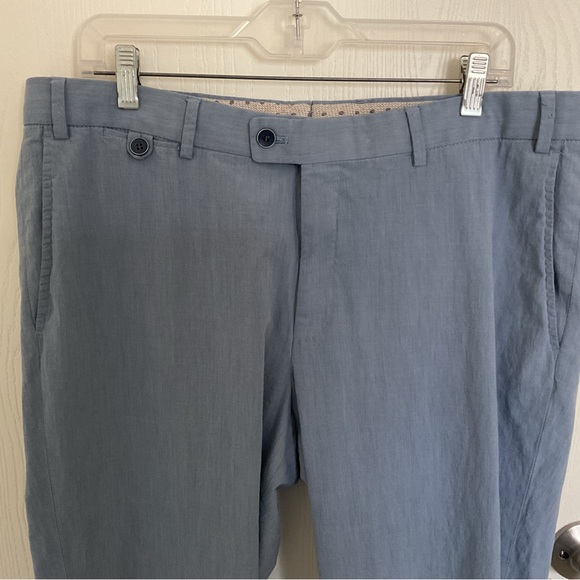 Hiltl  Superleggero Dress Pants Mens Light Blue 36 x 29” Italian Size 54 - Picture 1 of 8